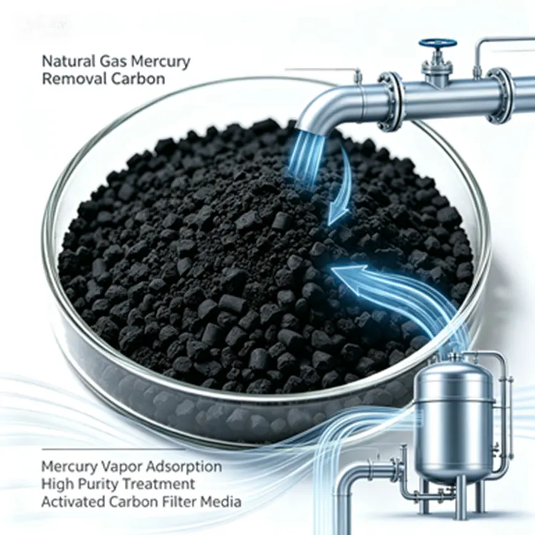 Mercury Scavenger Carbon kanggo Pemurnian Gas