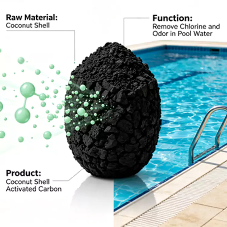 Kolam Renang lan Sirkulasi Water Dechlorination Carbon