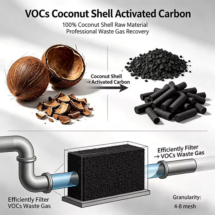 VOCs Recovery Bathok Kelapa Karbon